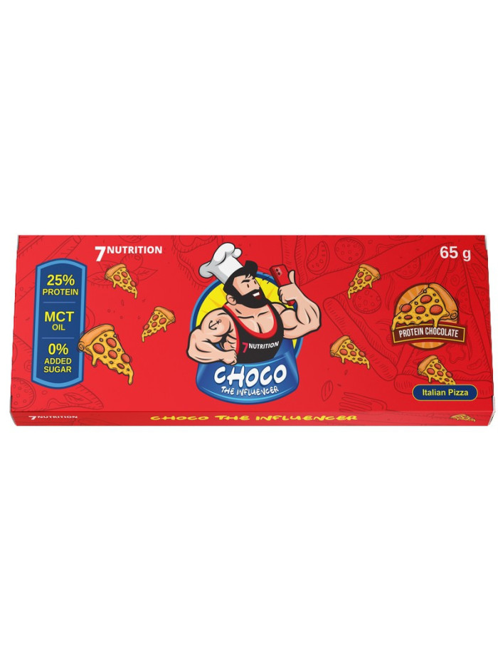 Czekolada proteinowa 7Nutrition Choco Protein Chocolate 65g włoska pizza w sklepie Pakuj ZDROWIE Gdańsk Wrzeszcz