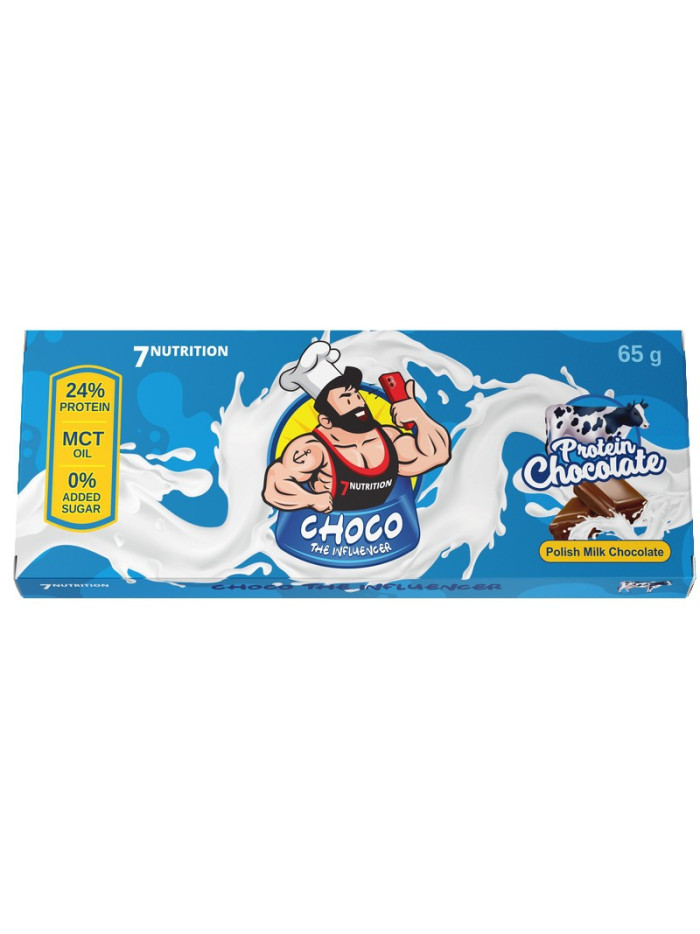 Czekolada proteinowa Choco Protein Chocolate 65g mleczna czekolada w sklepie Pakuj ZDROWIE Gdańsk Wrzeszcz