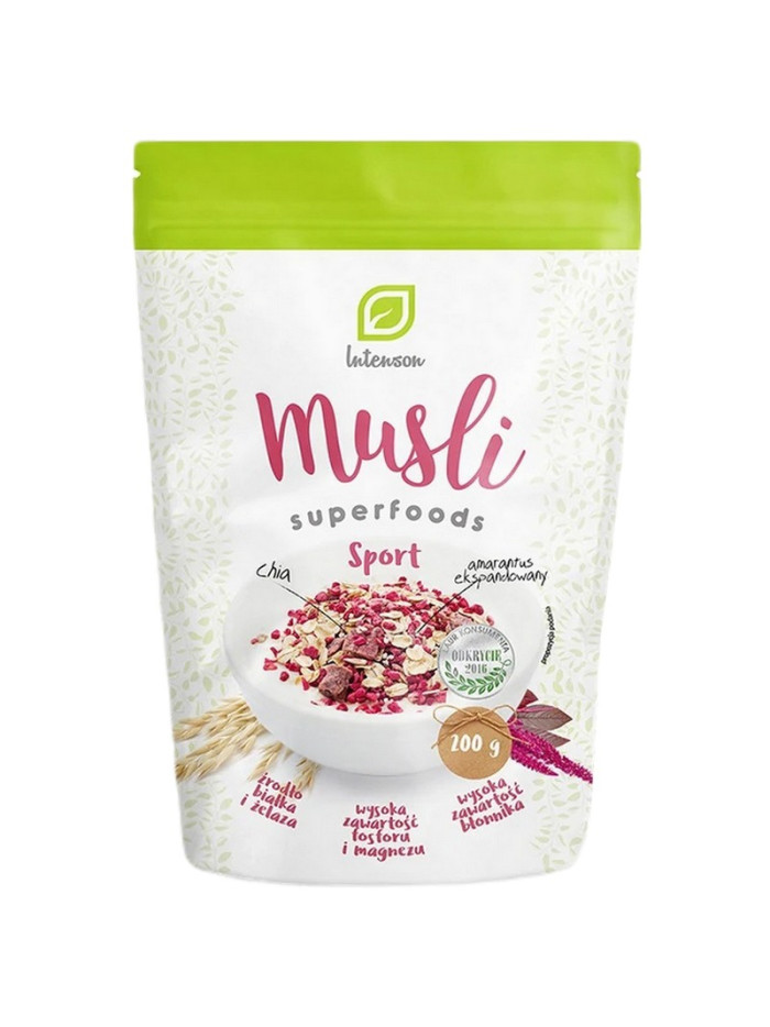 Intenson Musli Superfoods 200g sport w sklepie Pakuj ZDROWIE Gdańsk Wrzeszcz