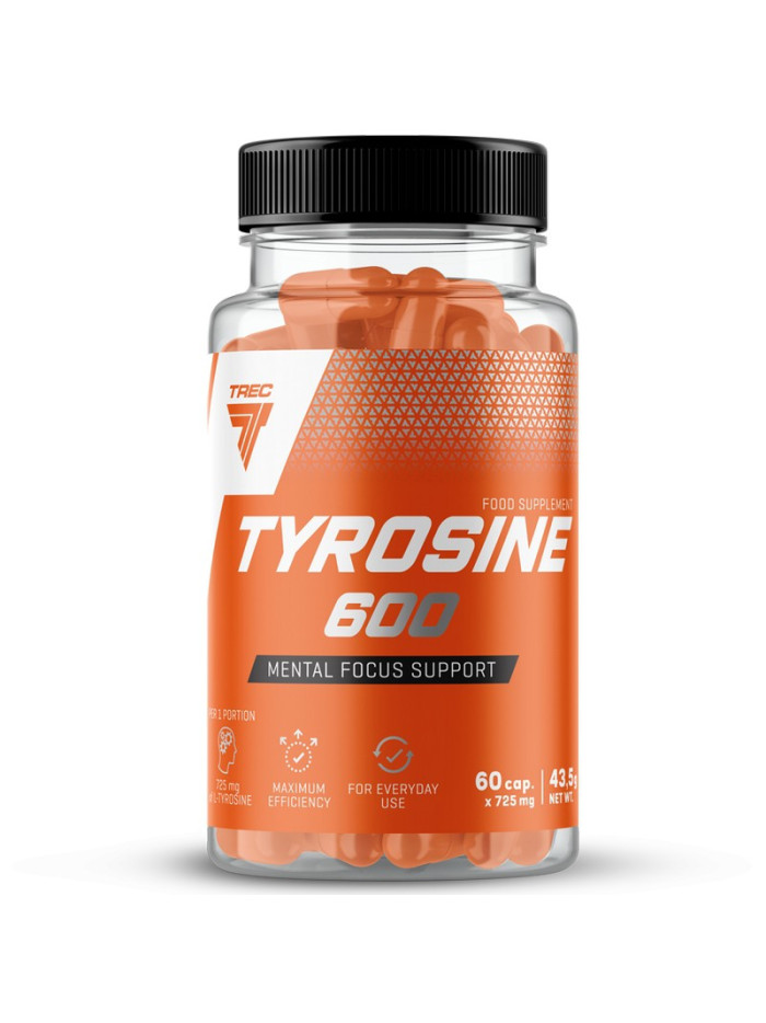 L-tyrozyna Trec Nutrition Tyrosine 600 60kaps w sklepie Pakuj ZDROWIE Gdańsk Wrzeszcz