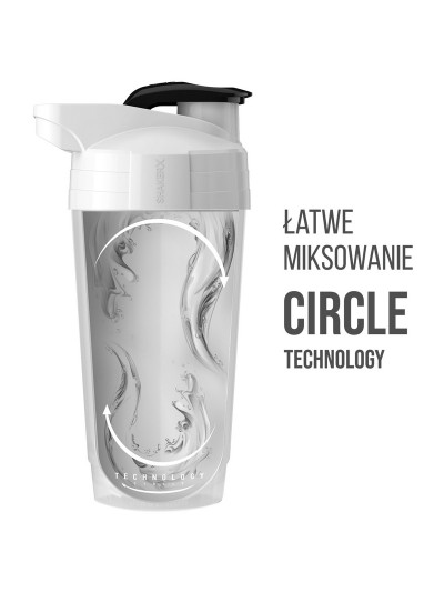 Szczelny Shaker Premium 700ml biały - Szejker od Pakuj ZDROWIE w Gdańsku Wrzeszcz łatwe miksowanie circle