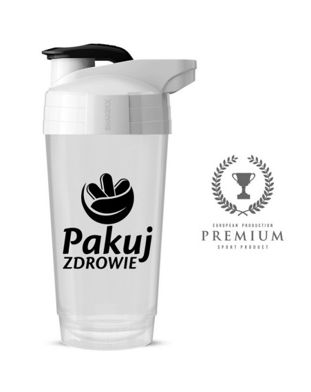 Szczelny Shaker Premium 700ml biały - Szejker od Pakuj ZDROWIE w Gdańsku Wrzeszcz