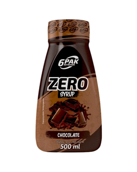 Syrop bez dodatku cukru 6PAK Syrop Zero kalorii 500ml Chocolate w sklepie Pakuj ZDROWIE Gdańsk Wrzeszcz