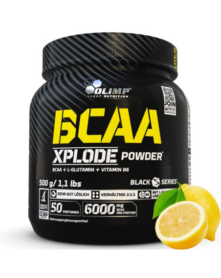 Aminokwasy rozgałęzione OLIMP Sport Nutriton BCAA Xplode Powder 500 g CYTRYNA w sklepie Pakuj ZDROWIE Gdańsk Wrzeszcz