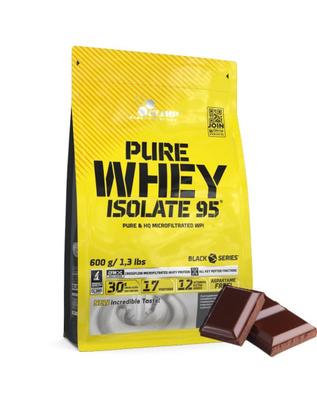 Izolat białka OLIMP Pure Whey Isolate 95 600 g w sklepie Pakuj ZDROWIE  Gdańsk Wrzeszcz CZEKOLADA