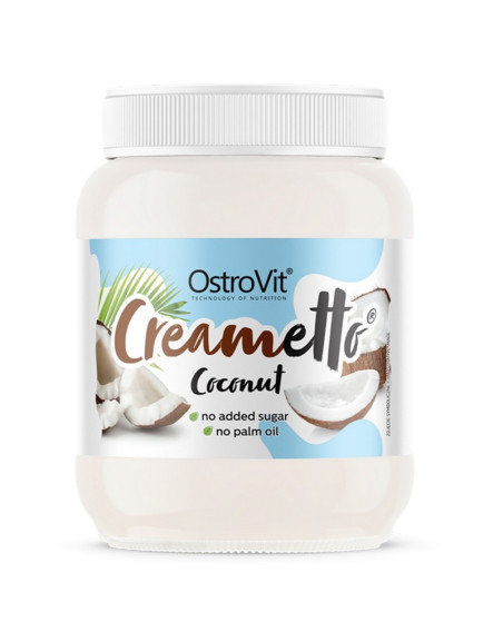 Naturalny krem OSTROVIT Creametto 320 g coconut o smaku kokosowym w sklepie Pakuj ZDROWIE Gdańsk Wrzeszcz