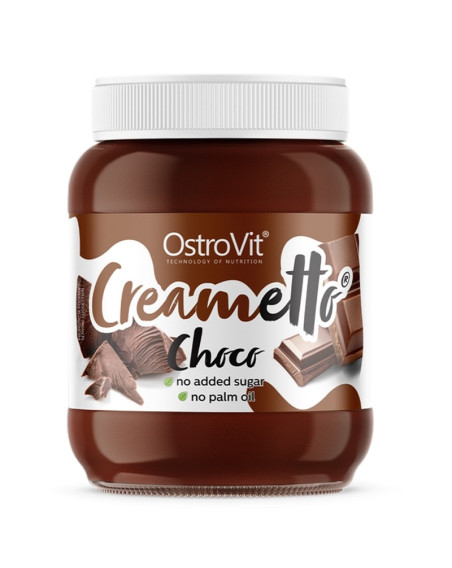 Naturalny krem OSTROVIT Creametto 350 g choco o smaku czekoladowym w sklepie Pakuj ZDROWIE Gdańsk Wrzeszcz