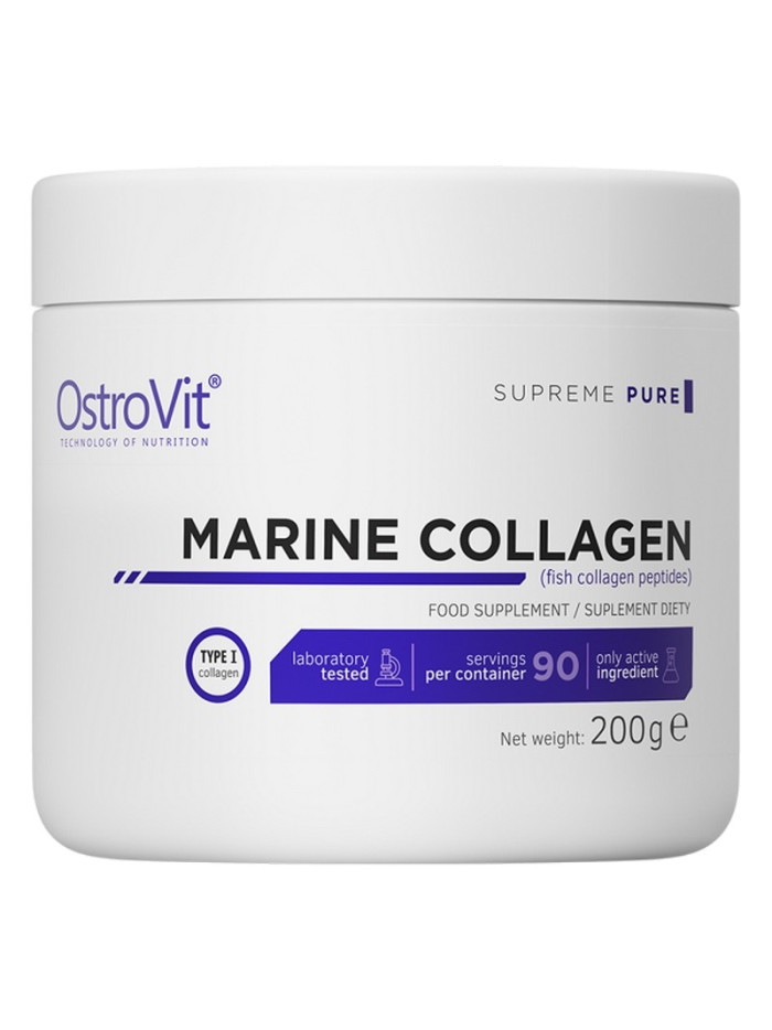 Kolagen rybi w proszku OSTROVIT Supreme Pure Marine Collagen 200g w sklepie Pakuj ZDROWIE Gdańsk Wrzeszcz