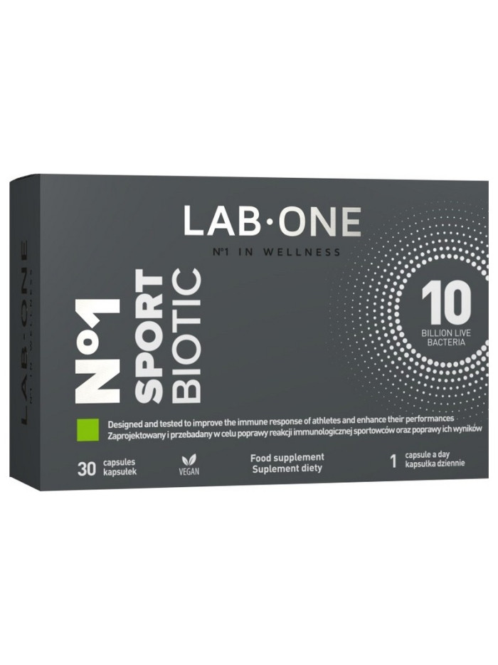 Probiotyk LAB ONE N°1 SportBiotic 30 vcaps w sklepie Pakuj ZDROWIE Gdańsk Wrzeszcz