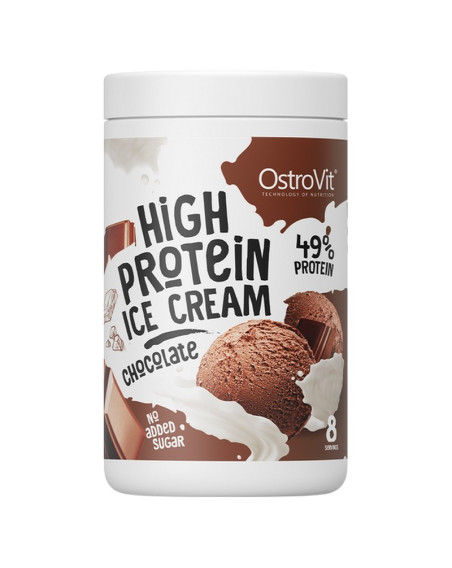 Lody proteinowe OSTROVIT High Protein Ice Cream 400g czekoladowe w sklepie Pakuj ZDROWIE Gdańsk Wrzeszcz