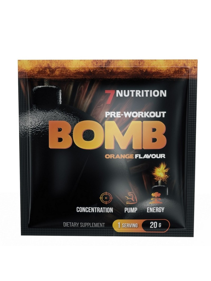 Przedtreningówka 7NUTRITION BOMB Pre-Workout 20 g w sklepie Pakuj ZDROWIE Gdańsk Wrzeszcz