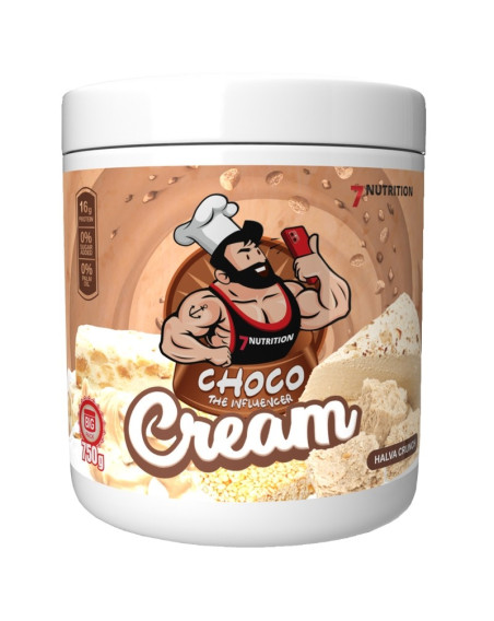 Krem chałowo-sezamowy z tahini 7Nutrition Cream halva crunch 750g w sklepie Pakuj ZDROWIE Gdańsk Wrzeszcz