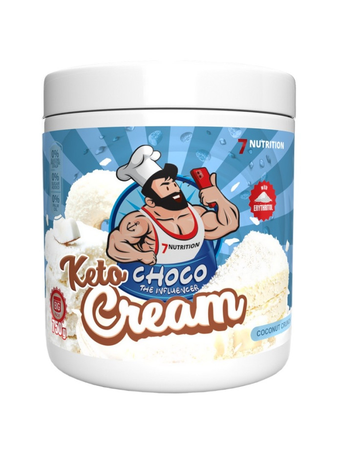 Krem kokosowy z wiórkami kokosowymi 7Nutrition Keto Cream Coconut crunch 750 g w sklepie Pakuj ZDROWIE Gdańsk Wrzeszcz