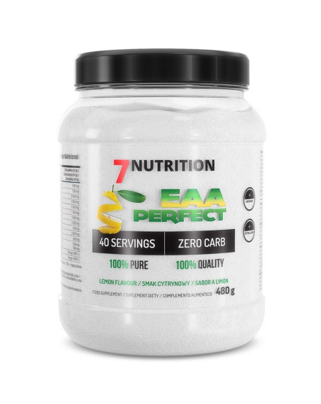 Aminokwasy 7Nutrition EAA Perfect 480g cytryna w sklepie Pakuj ZDROWIE Gdańsk Wrzeszcz