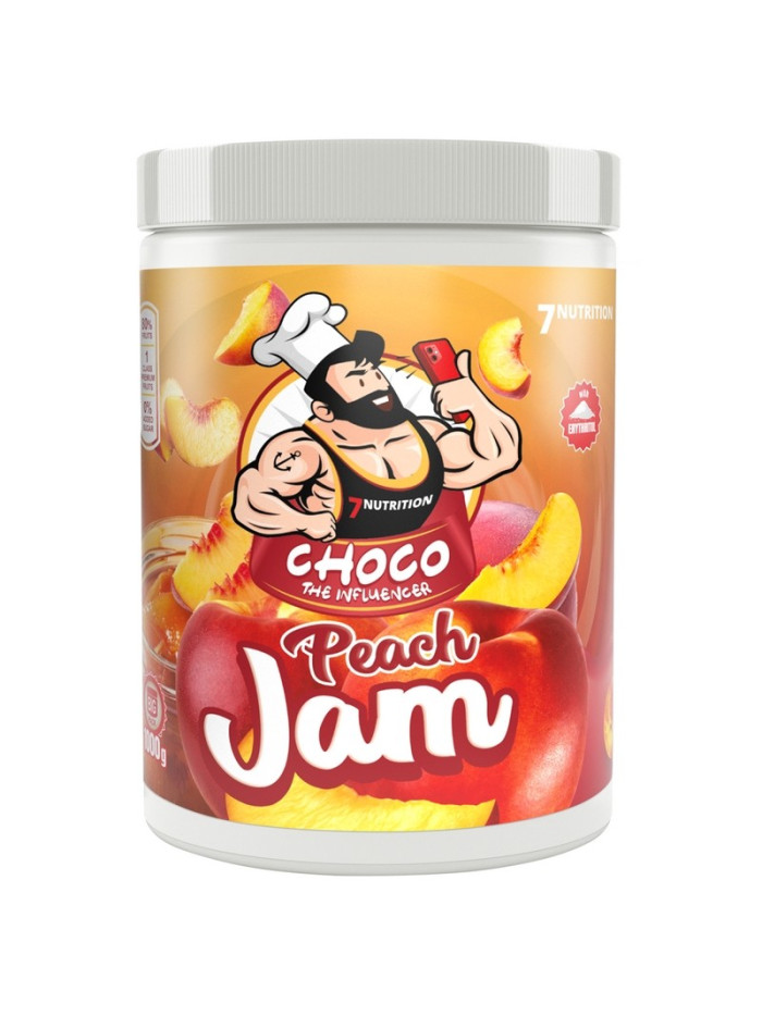 Dżem 7Nutrition JAM Peach Frużelina 1000g brzoskwinia w sklepie Pakuj ZDROWIE Gdańsk Wrzeszcz