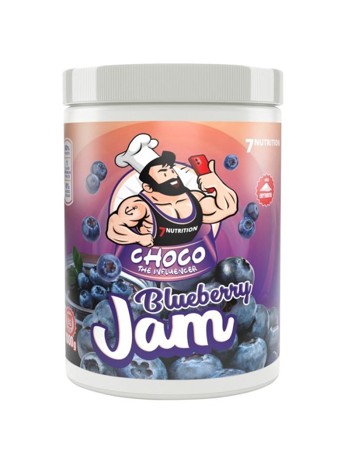 Dżem 7Nutrition Blueberry JAM Frużelina 1000g borówka amerykańska w sklepie Pakuj ZDROWIE Gdańsk Wrzeszcz