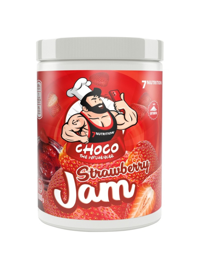 Dżem 7Nutrition Strawberry JAM Frużelina 1000g truskawka w sklepie Pakuj ZDROWIE Gdańsk Wrzeszcz