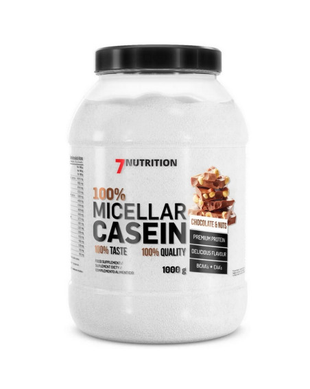 Białko 7Nutrition 100% Micellar Casein 1000 g czekolada-orzech w sklepie Pakuj ZDROWIE Gdańsk Wrzeszcz