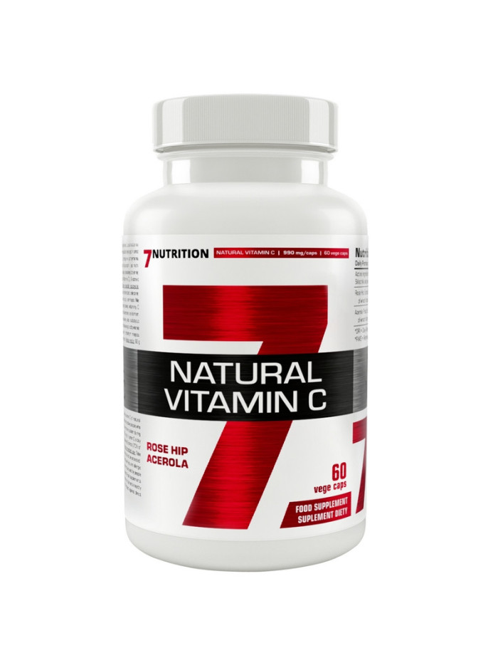 Naturalna 7Nutrition Natural Vitamin C 60 vcaps  w sklepie Pakuj ZDROWIE Gdańsk Wrzeszcz