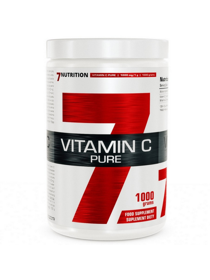 Witamina C w proszku 7NUTRITION Vitamin C Pure 1000 g w sklepie Pakuj ZDROWIE Gdańsk