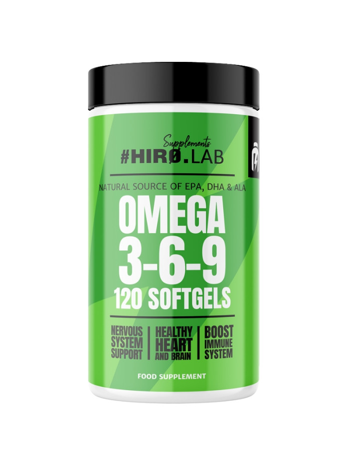 Kwasy tłuszczowe HIRO.LAB Omega 3-6-9 120 softgels w sklepie Pakuj ZDROWIE Gdańsk Wrzeszcz