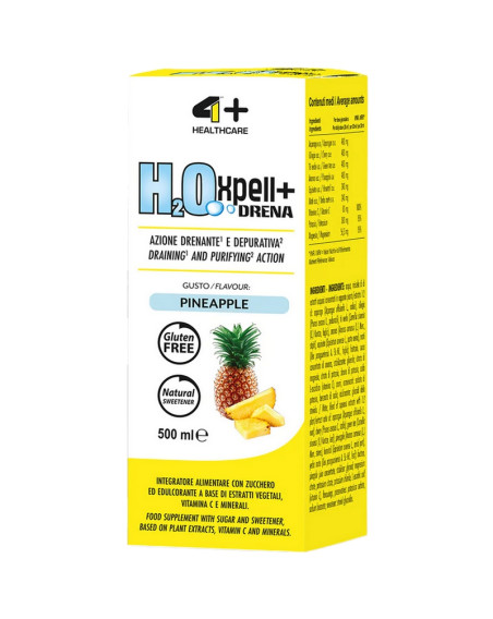 Diuretyk 4+ NUTRITION H2O Xpell+ Drena 500 ml ananas w sklepie Pakuj ZDROWIE Gdańsk Wrzeszcz