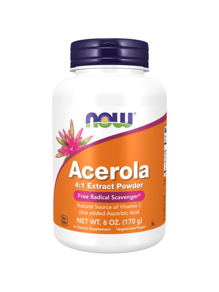 NOW Foods Acerola Powder 170 g w sklepie Pakuj ZDROWIE Gdańsk Wrzeszcz przód