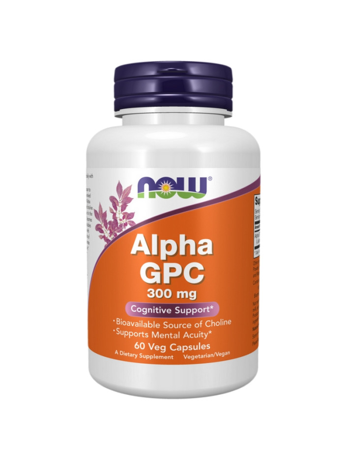 NOW FOODS Alpha GPC 300mg 60 vcaps w sklepie Pakuj ZDROWIE Gdańsk Wrzeszcz