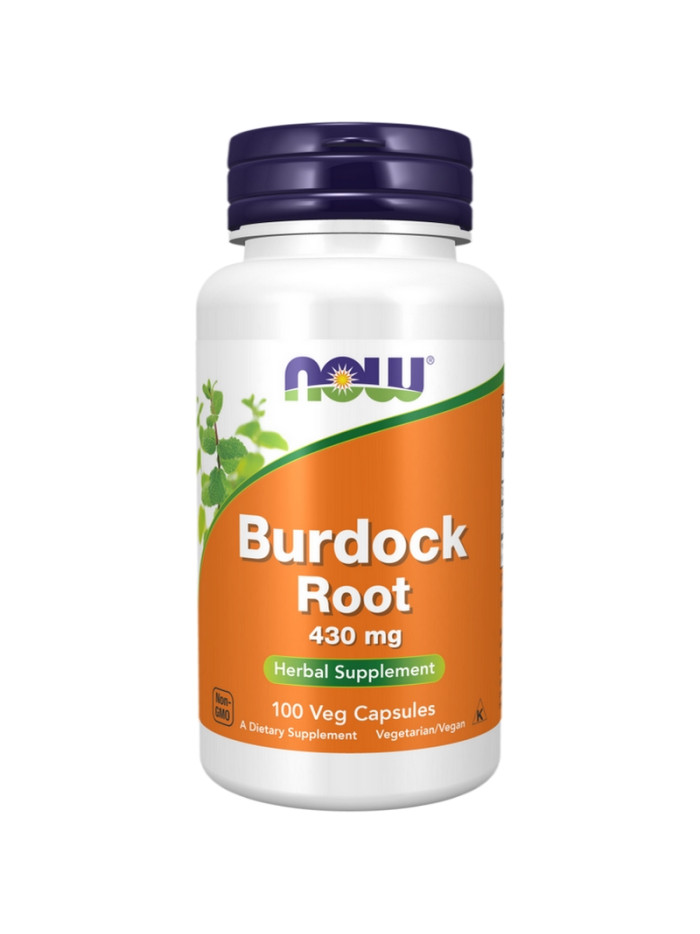 Korzeń łupianu NOW FOODS Burdock Root 430 mg 100 vcaps w sklepie Pakuj ZDROWIE Gdańsk Wrzeszcz