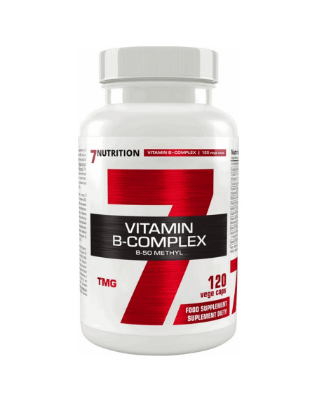 Metylowana witamina B-50 7NUTRITION Vitamin B-Complex B-50 Methyl 120 vcaps w sklepie Pakuj ZDROWIE Gdańsk