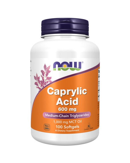 NOW FOODS Caprylic Acid Softgels 100 caps w sklepie Pakuj ZDROWIE Gdańsk Wrzeszcz