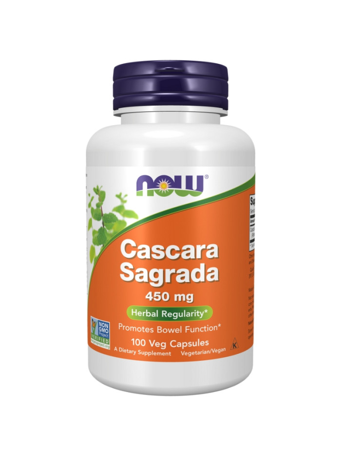 NOW FOODS Cascara Sagrada 450 mg 100 vcaps w sklepie Pakuj ZDROWIE Gdańsk Wrzeszcz