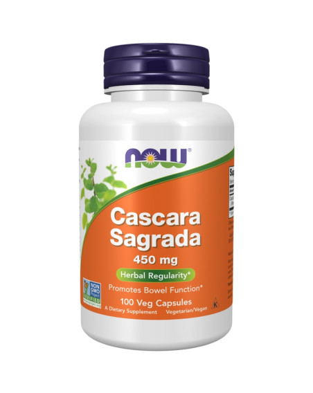 NOW FOODS Cascara Sagrada 450 mg 100 vcaps w sklepie Pakuj ZDROWIE Gdańsk Wrzeszcz