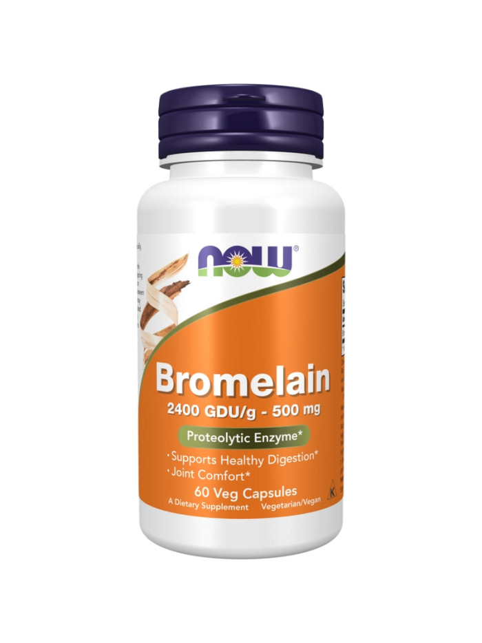 NOW FOODS Bromelain 500 mg 60 vcaps w sklepie Pakuj ZDROWIE Gdańsk Wrzeszcz