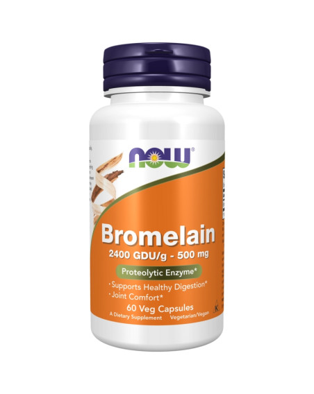 NOW FOODS Bromelain 500 mg 60 vcaps w sklepie Pakuj ZDROWIE Gdańsk Wrzeszcz