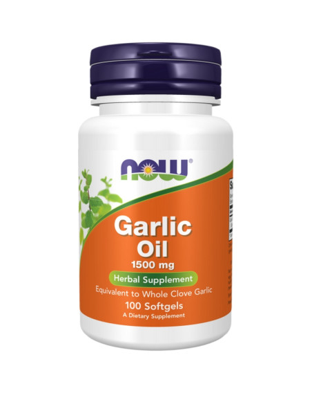 NOW FOODS Garlic Oil 1500 mg Softgels 100 caps w sklepie Pakuj ZDROWIE Gdańsk Wrzeszcz