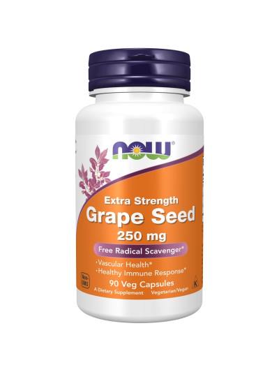 NOW FOODS Extra Strenght Grape Seed 250 mg 90 vcaps w sklepie Pakuj ZDROWIE Gdańsk Wrzeszcz