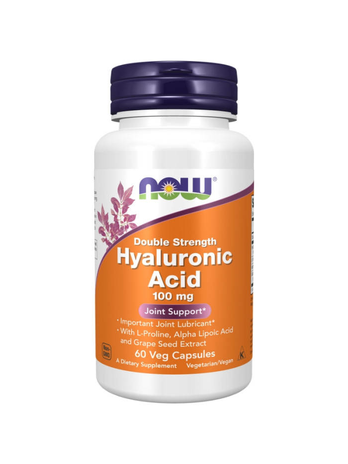 NOW FOODS Hyaluronic Acid 100 mg 60 vcaps w sklepie Pakuj ZDROWIE Gdańsk Wrzeszcz