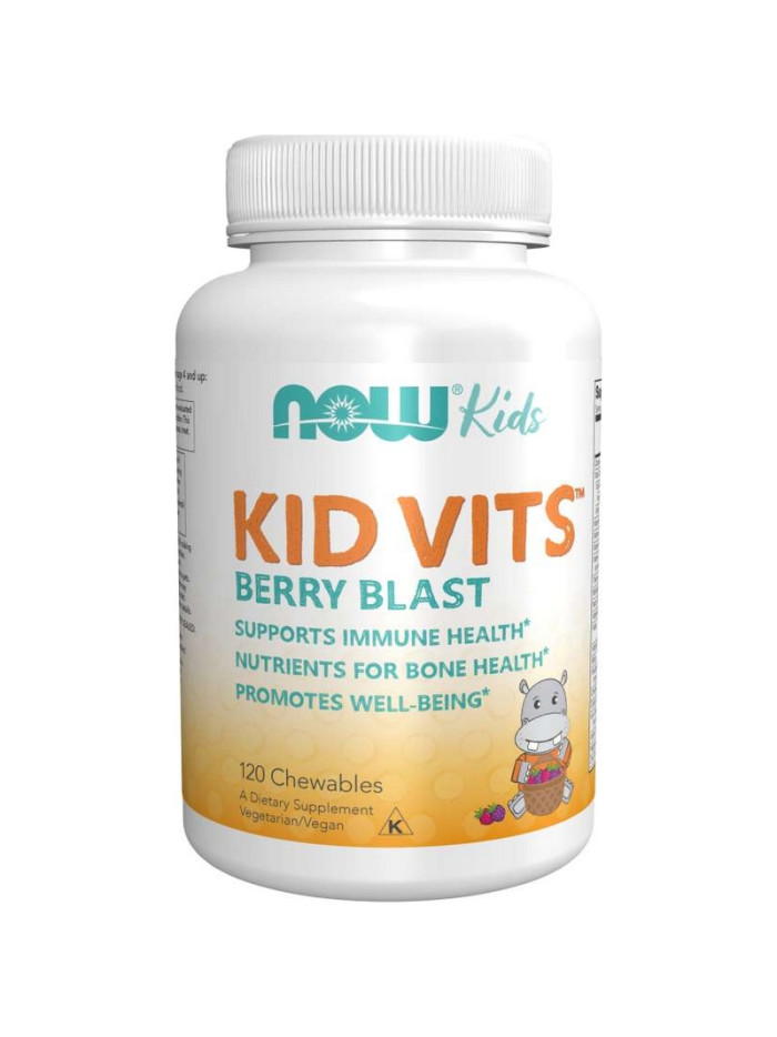 NOW FOODS Kid Vits Berry Blast Chewables 120 tabs w sklepie Pakuj ZDROWIE Gdańsk Wrzeszcz