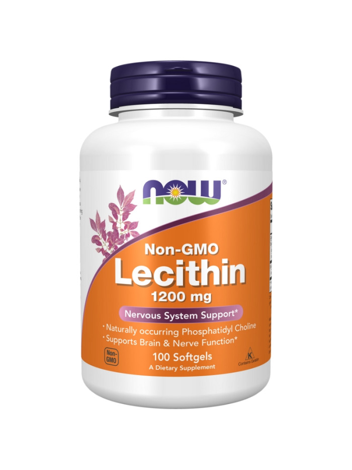 NOW FOODS Lecithin 1200 mg Non-GMO Softgels 100 caps w sklepie Pakuj ZDROWIE Gdańsk Wrzeszcz