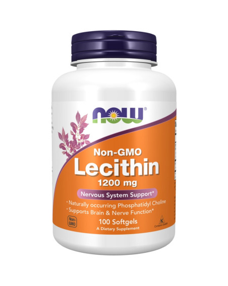 NOW FOODS Lecithin 1200 mg Non-GMO Softgels 100 caps w sklepie Pakuj ZDROWIE Gdańsk Wrzeszcz