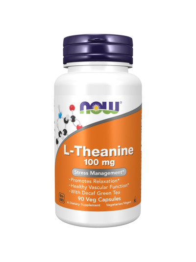 NOW FOODS L-Theanine 100 mg 90 vcaps w sklepie Pakuj ZDROWIE Gdańsk Wrzeszcz