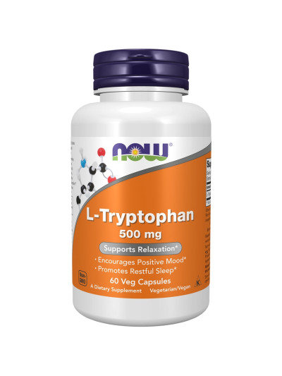 NOW FOODS L-Tryptophan 500 mg 60 vcaps w sklepie Pakuj ZDROWIE Gdańsk Wrzeszcz