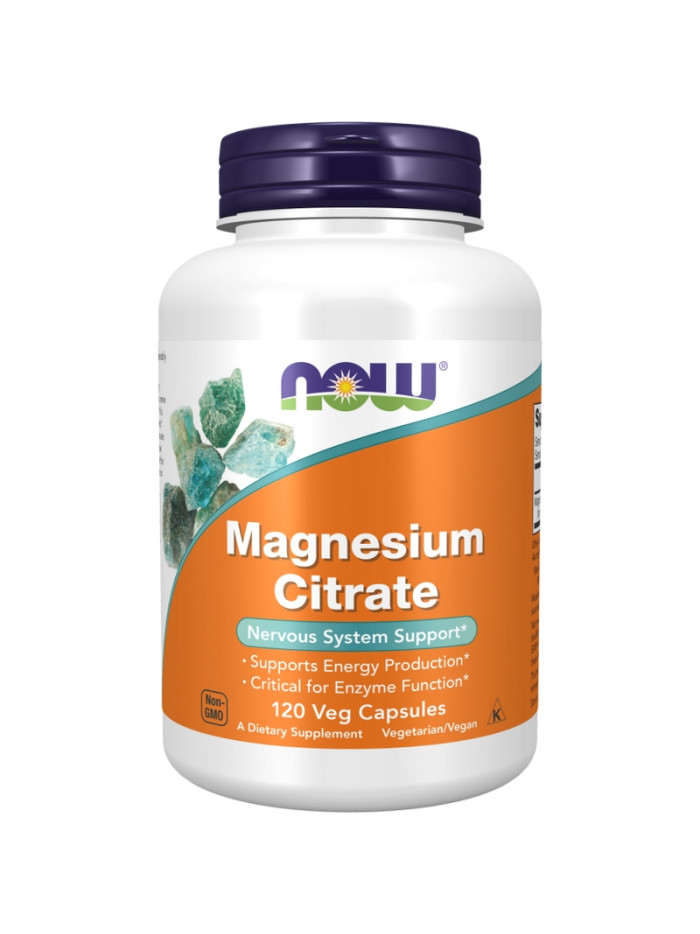 NOW FOODS Magnesium Citrate 120 vcaps w sklepie Pakuj ZDROWIE Gdańsk Wrzeszcz