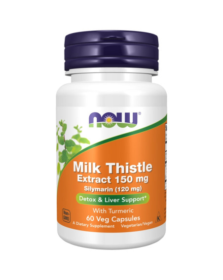 NOW FOODS Milk Thistle Extract 150 mg 60 vcaps w sklepie Pakuj ZDROWIE Gdańsk Wrzeszcz