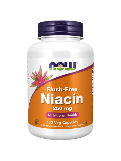 NOW FOODS Flush-Free Niacin 250 mg 180 vcaps w sklepie Pakuj ZDROWIE Gdańsk Wrzeszcz