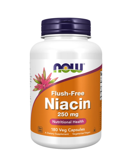 NOW FOODS Flush-Free Niacin 250 mg 180 vcaps w sklepie Pakuj ZDROWIE Gdańsk Wrzeszcz