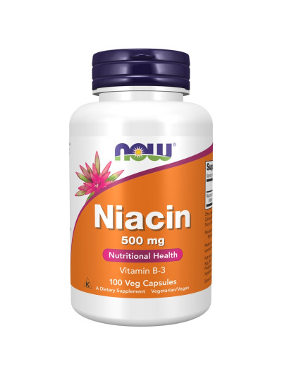 NOW FOODS Niacin 500 mg 100 vcaps w sklepie Pakuj ZDROWIE Gdańsk Wrzeszcz