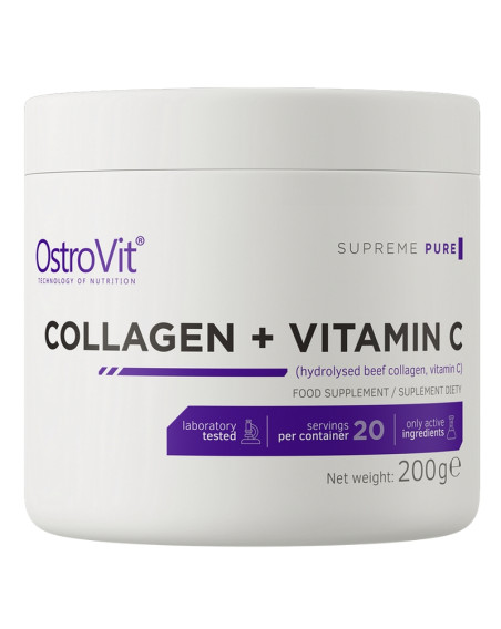 Przód kolagenu Supreme Collagen + Vitamin C 200g w sklepie Pakuj ZDROWIE Gdańsk Wrzeszcz