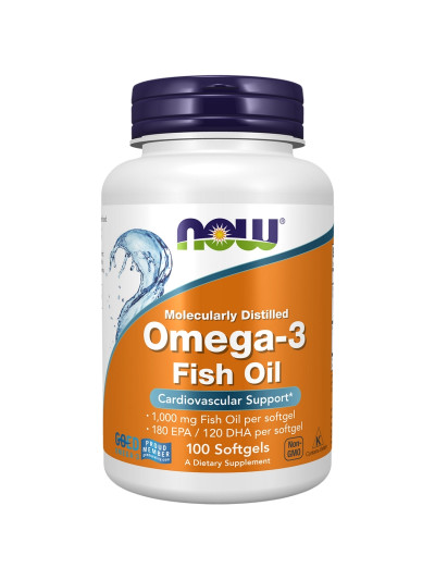 NOW FOODS Omega 3 Fish Oil Softgels 100 caps w sklepie Pakuj ZDROWIE Gdańsk Wrzeszcz